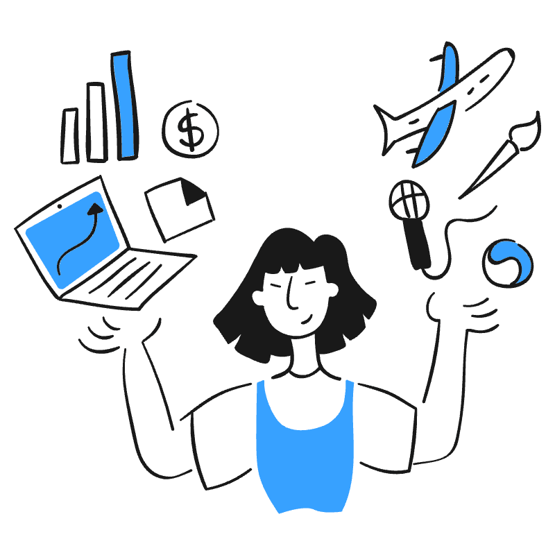 Work Life Balance 2 Illustration from Brooklyn Set