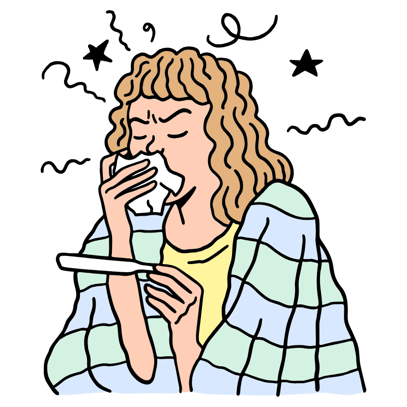 Being Sick Illustration from Bruxelles Set