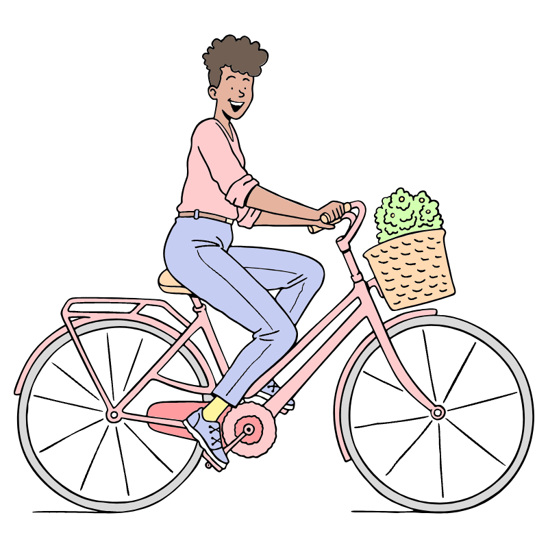 Bicycle Illustration from Bruxelles Set