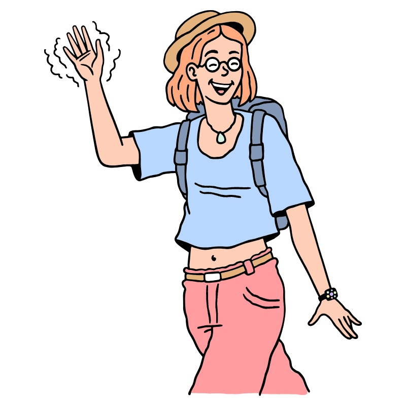 Bye Illustration from Bruxelles Set