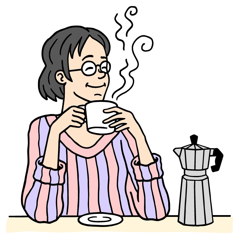 Coffee Tea Illustration from Bruxelles Set