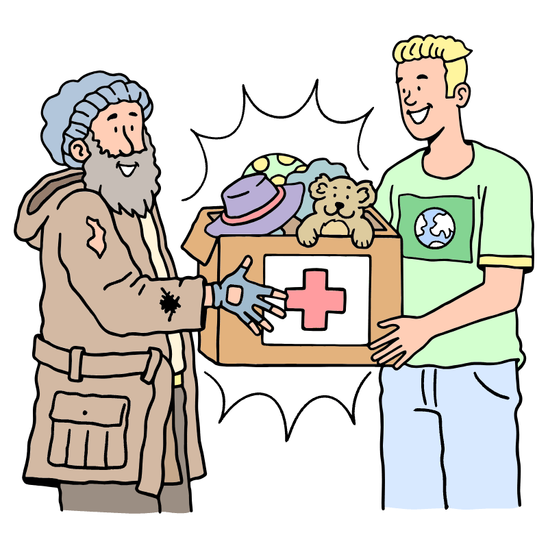 Donation Illustration from Bruxelles Set