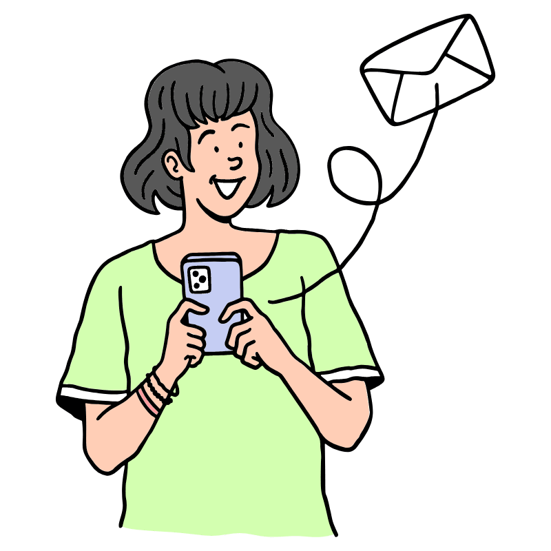 Message Sent Illustration from Bruxelles Set