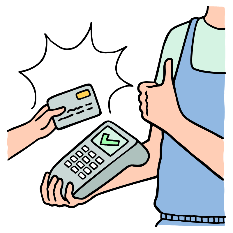 Payment Processed Illustration from Bruxelles Set