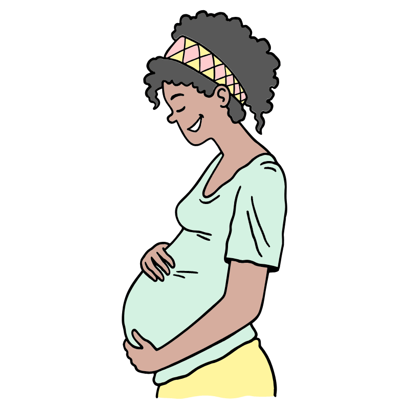 Pregnancy Illustration from Bruxelles Set