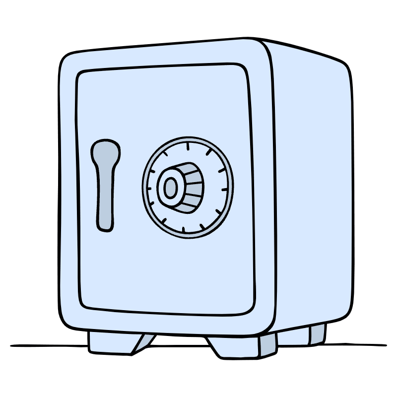 Safe Illustration from Bruxelles Set