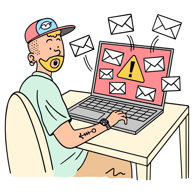 Spam Illustration from Bruxelles Set