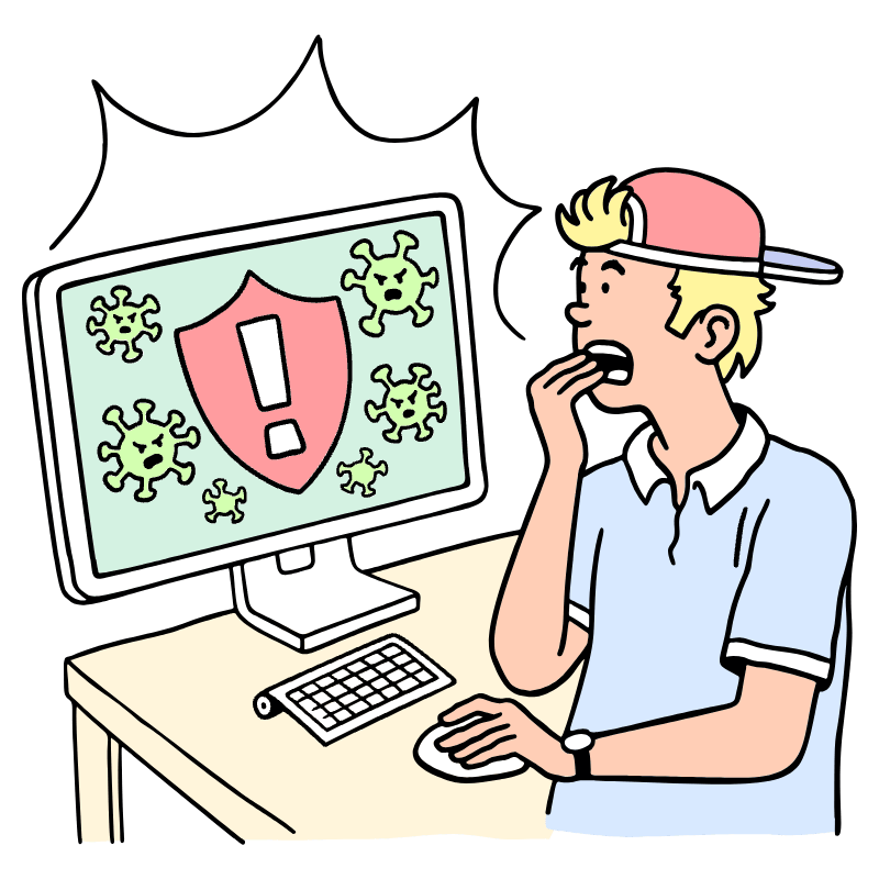 Virus Threat Found Illustration from Bruxelles Set