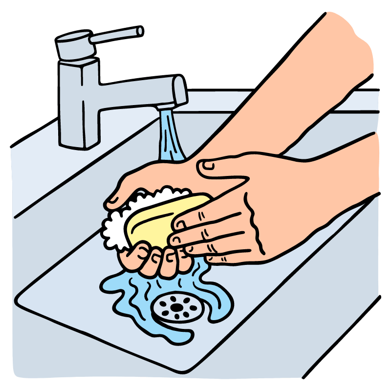 Wash Hands Illustration from Bruxelles Set