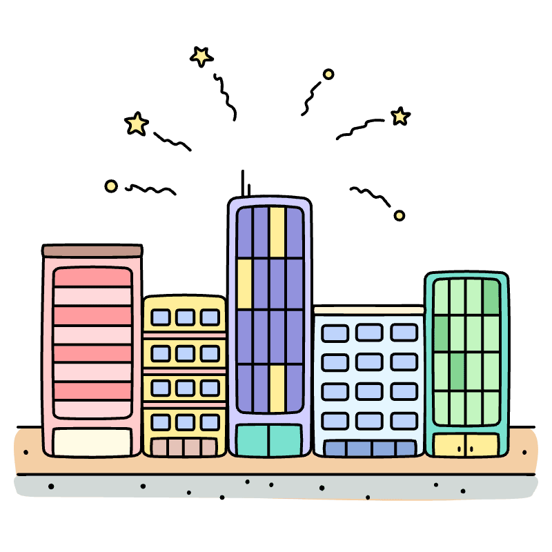 Buildings Varied 2 Illustration from Bruxelles Set