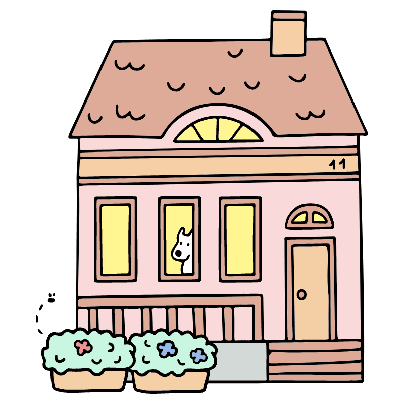 House 1 Illustration from Bruxelles Set