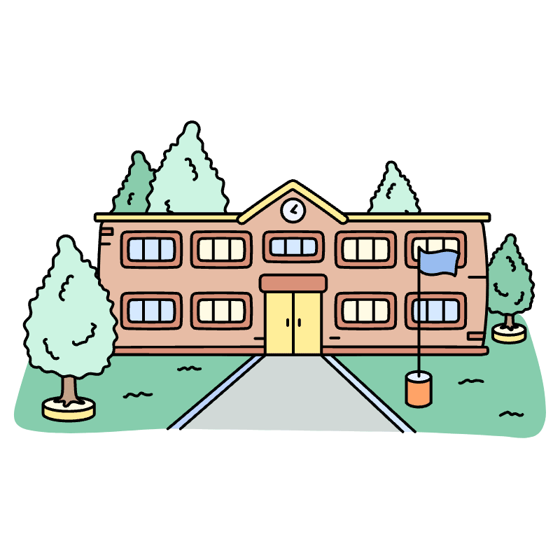 School 3 Illustration from Bruxelles Set