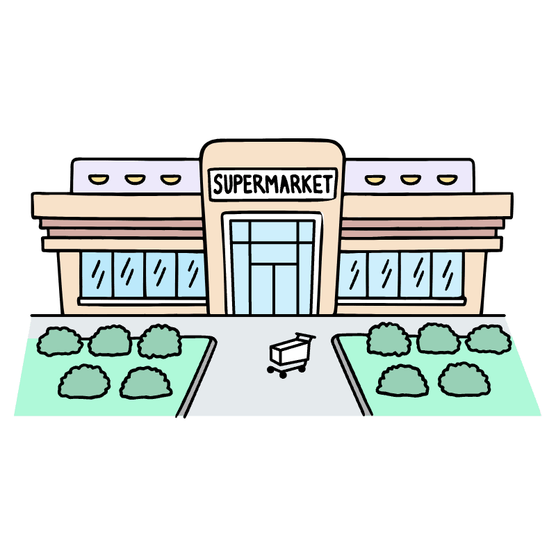 Supermarket 2 Illustration from Bruxelles Set