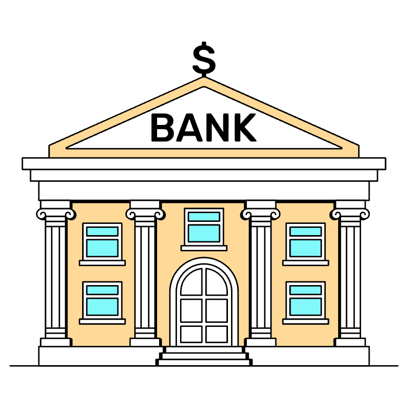 Bank Illustration from London Set