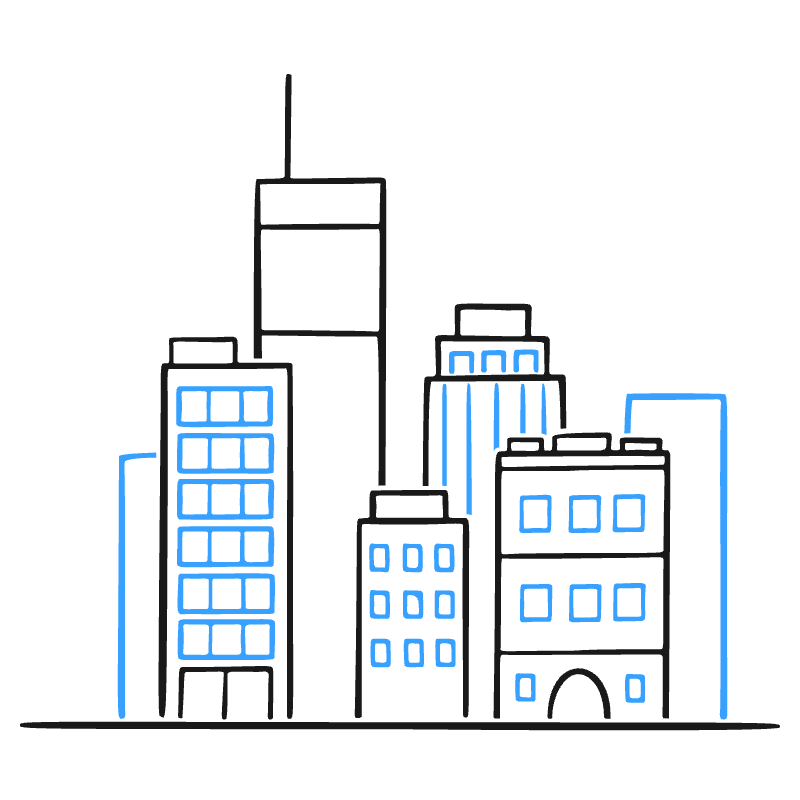 Buildings 1 Illustration from Brooklyn Set