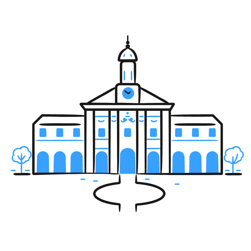 College University Illustration from Brooklyn Set