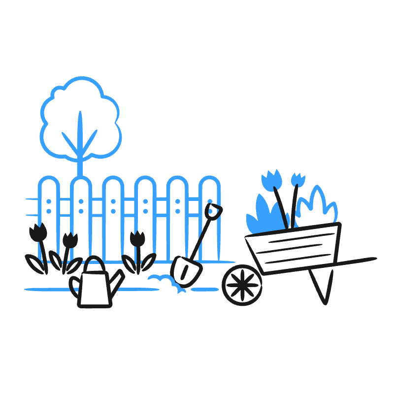 Garden 2 Illustration from Brooklyn Set