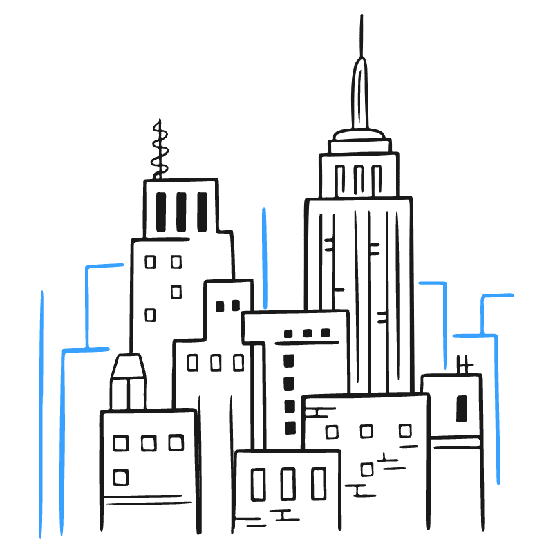 Infrastructures Buildings Illustration from Brooklyn Set