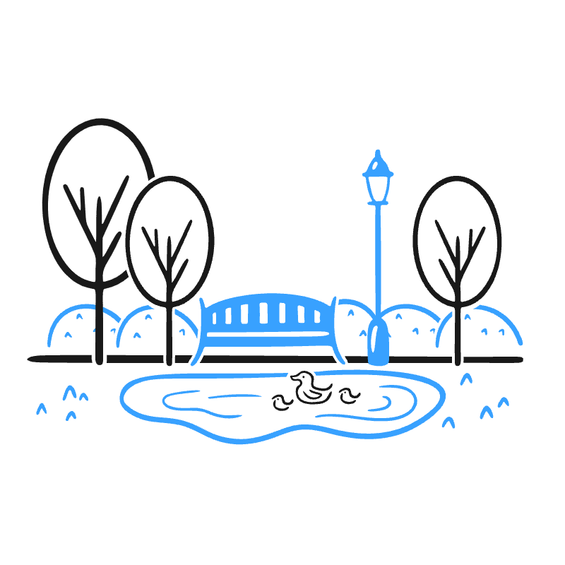 Park 1 Illustration from Brooklyn Set
