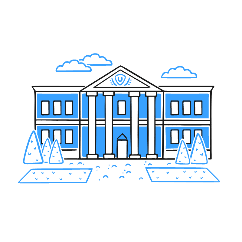 University Illustration from Brooklyn Set