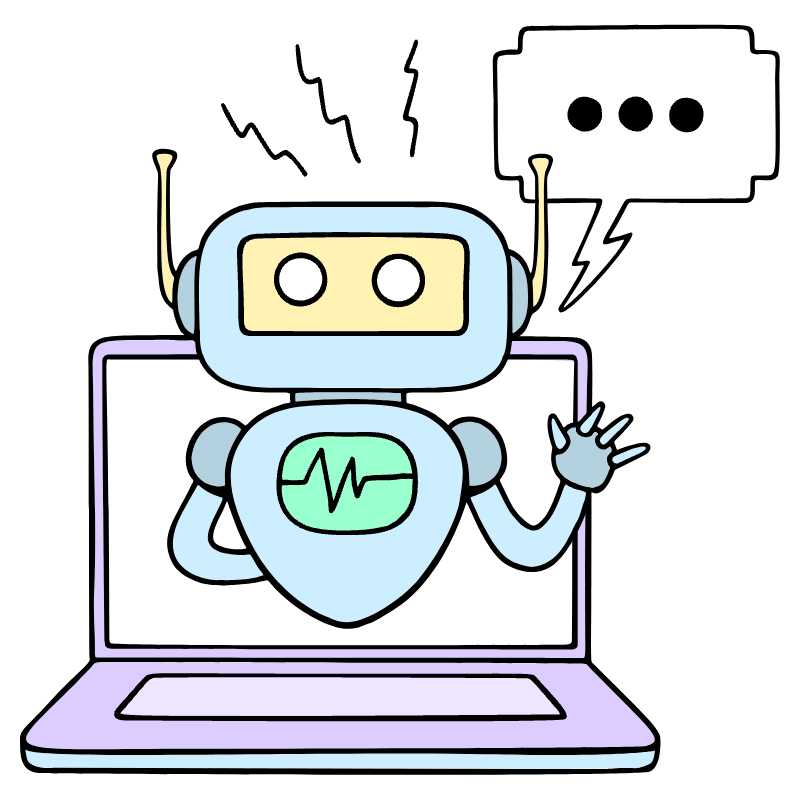 Chat Bot 2 Illustration from Bruxelles Set