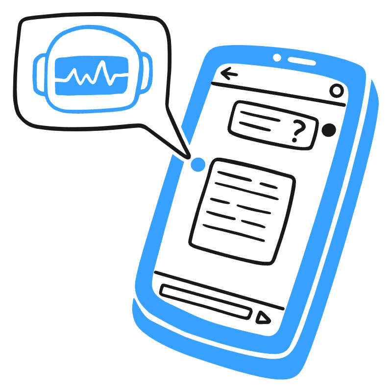 Chat Bot Illustration from Brooklyn Set