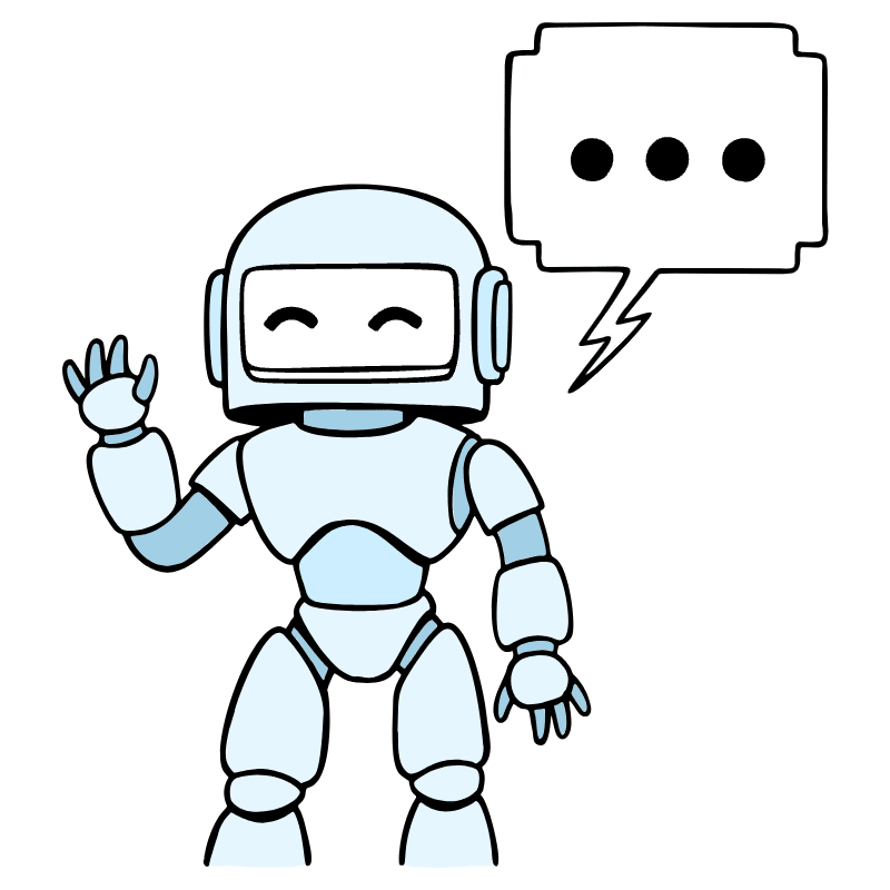 Chat Bot Illustration from Bruxelles Set