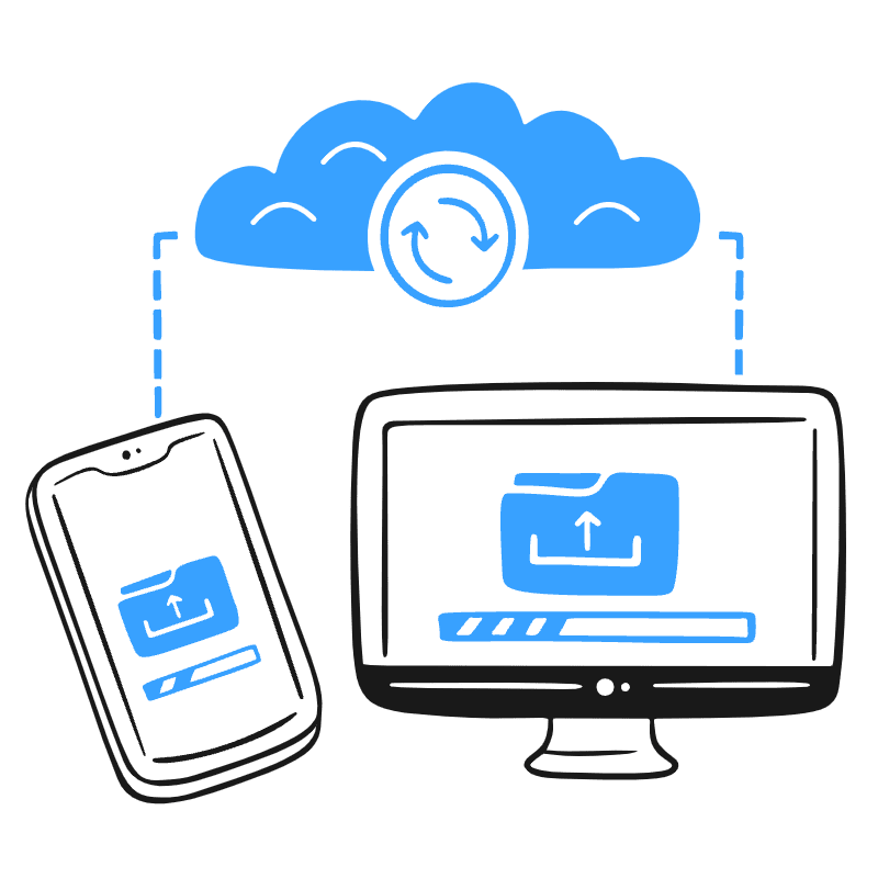 Cloud Sync Illustration from Brooklyn Set
