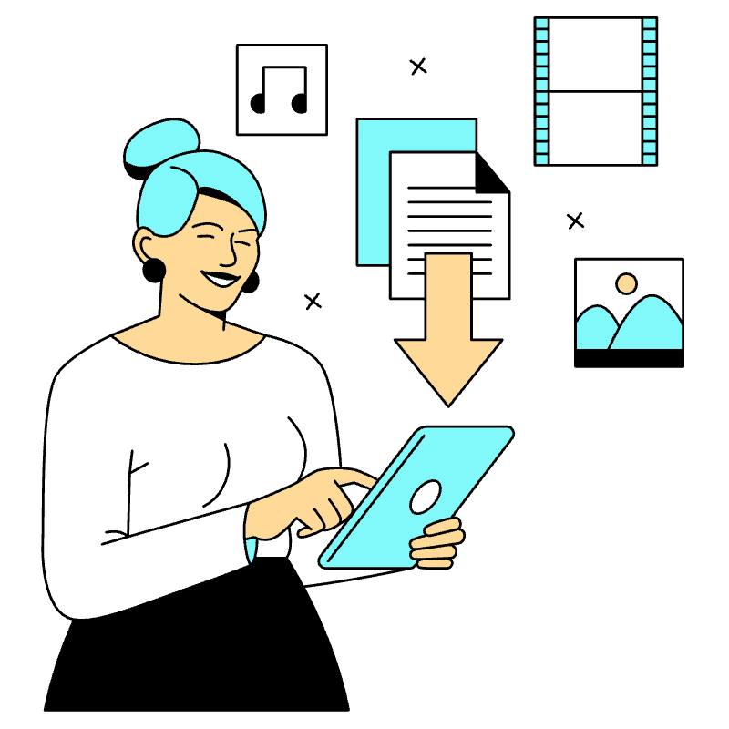 Downloading Illustration from London Set
