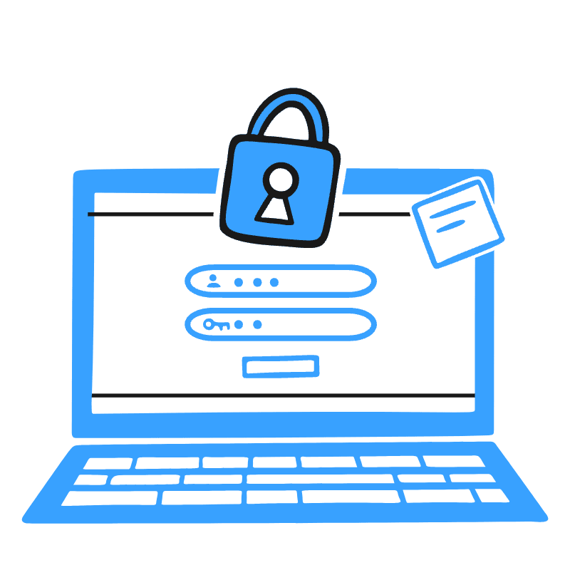 Enter Your Password Illustration from Brooklyn Set