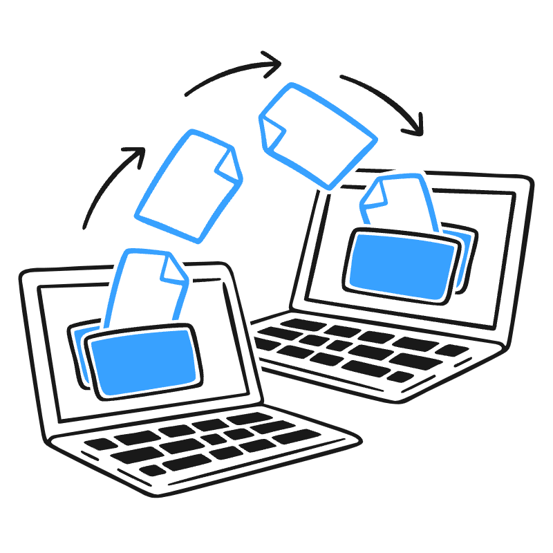 File Sharing Illustration from Brooklyn Set