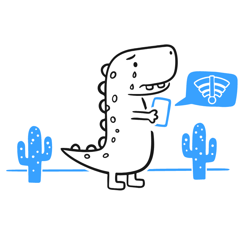No Internet Illustration from Brooklyn Set