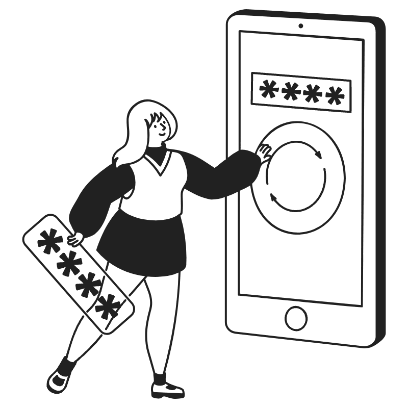 Reset Password 4 Illustration from Milano Set