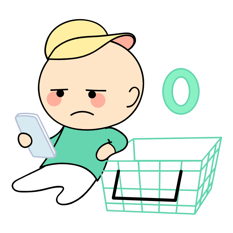 E Commerce Zero Purchase Illustration from Seoul Set