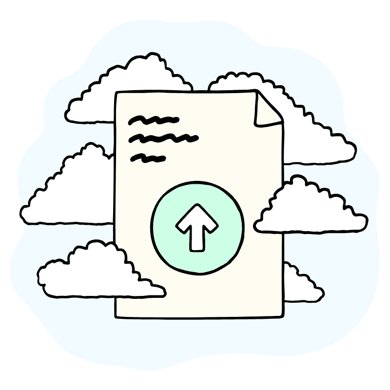 Upload File Illustration from Bruxelles Set