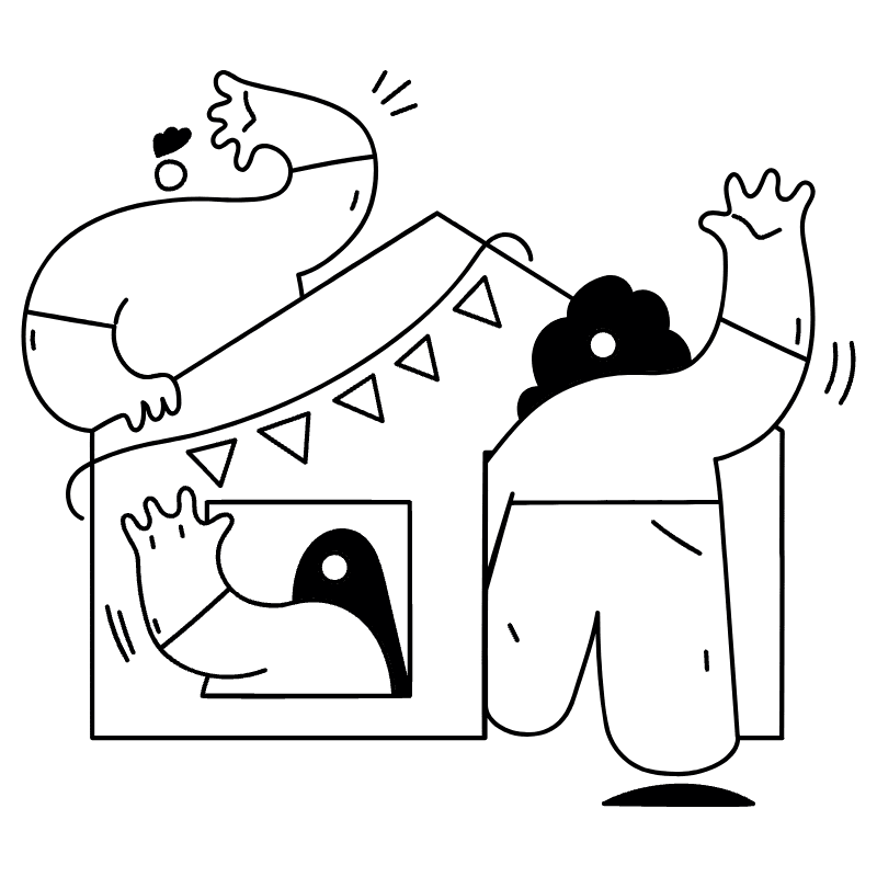 Welcome Illustration from New York Monoline Set