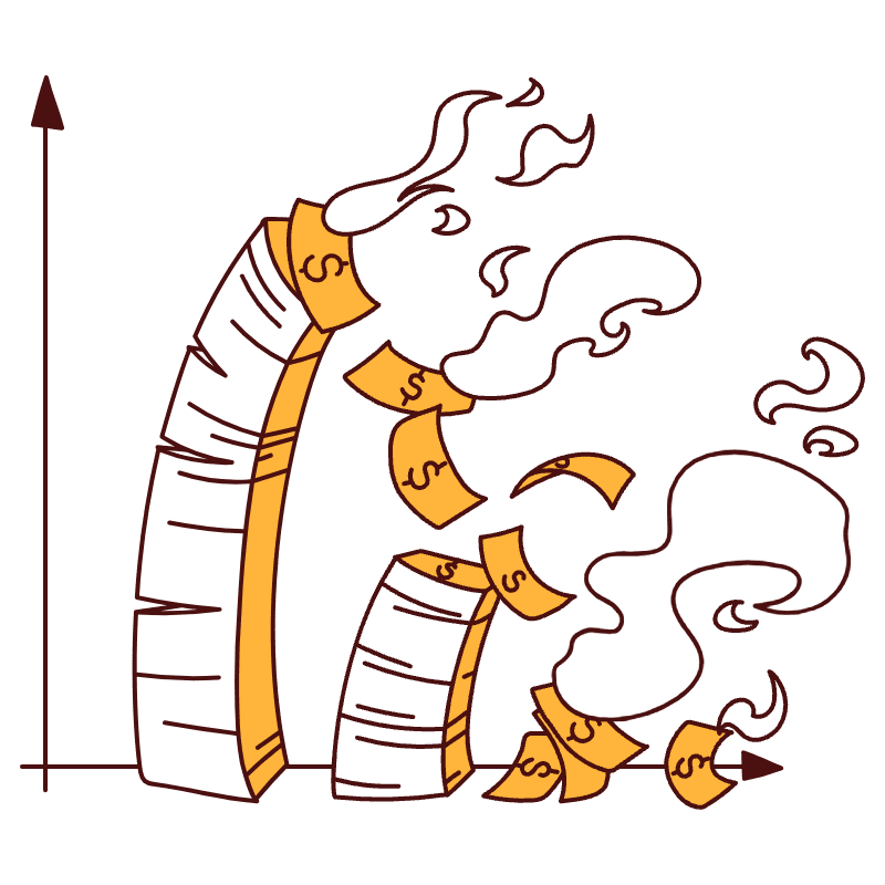 Business Graph Illustration from Lagos Set