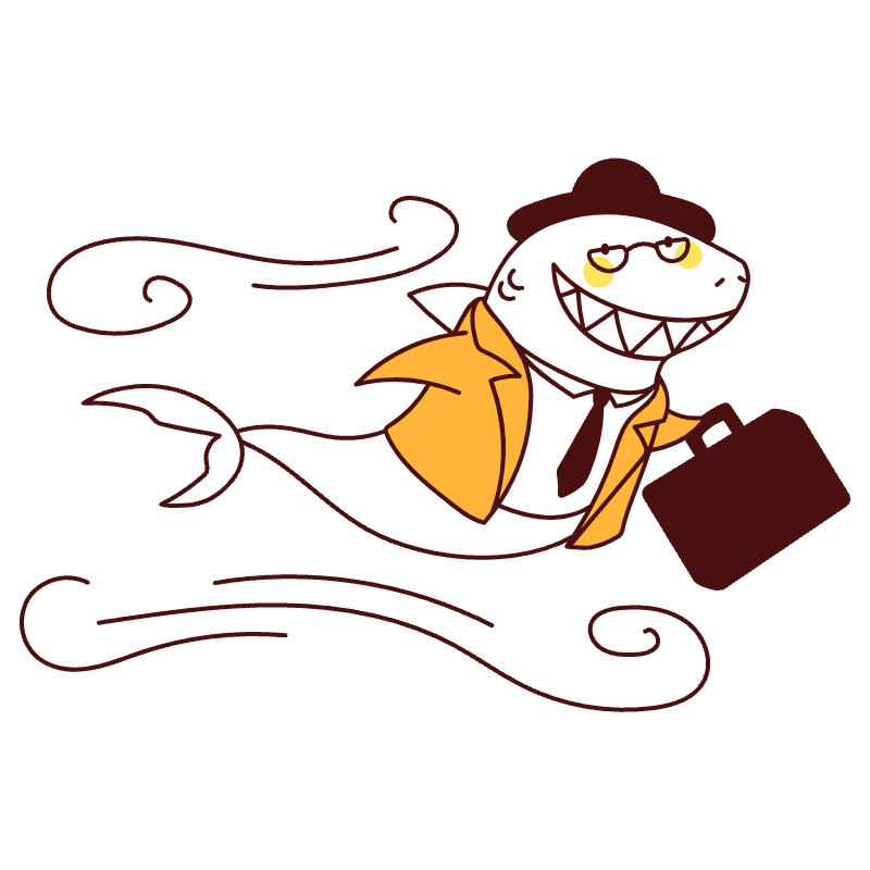 Business Sharks Illustration from Lagos Set