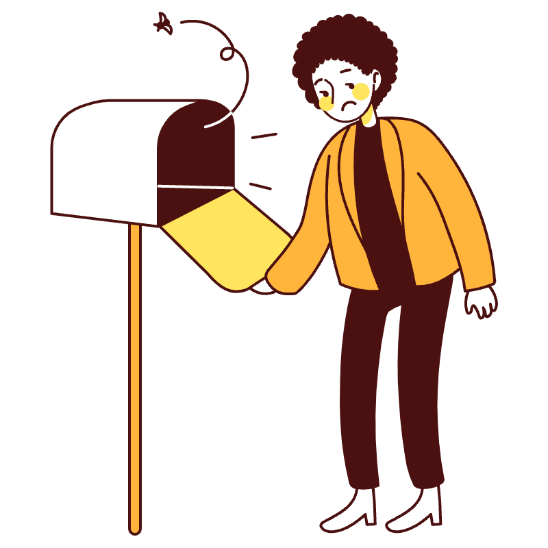 No Email Illustration from Lagos Set