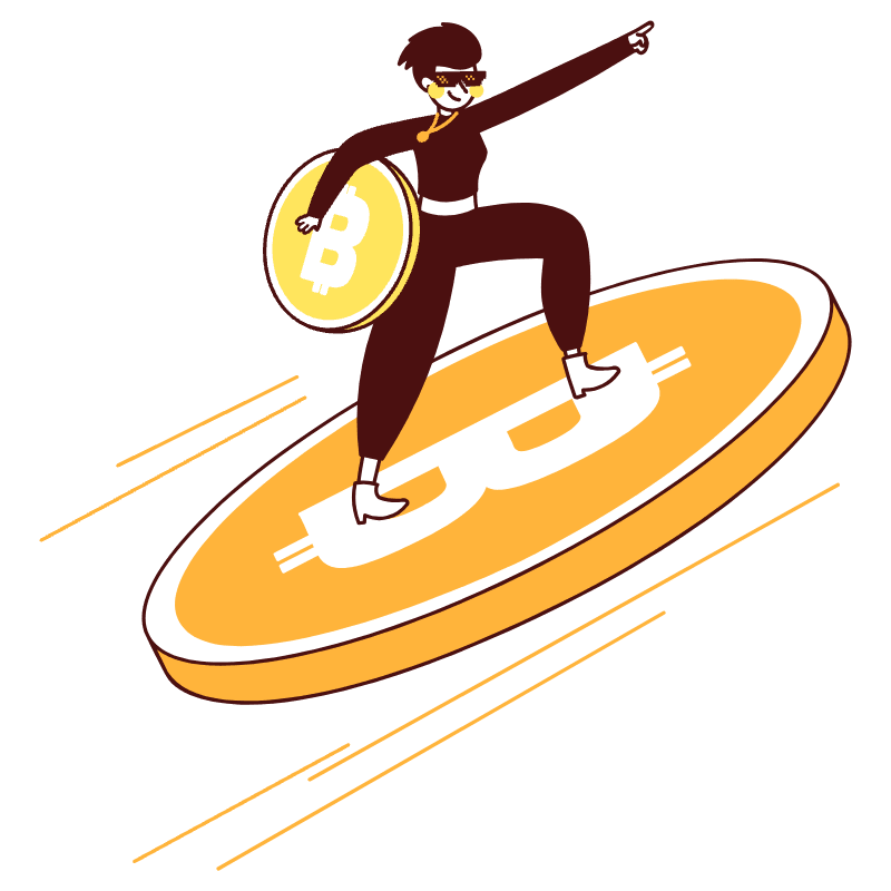 Bitcoin Illustration from Lagos Set