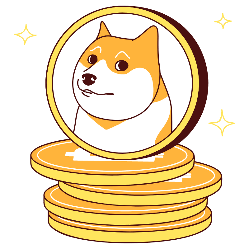 Dogecoin Illustration from Lagos Set
