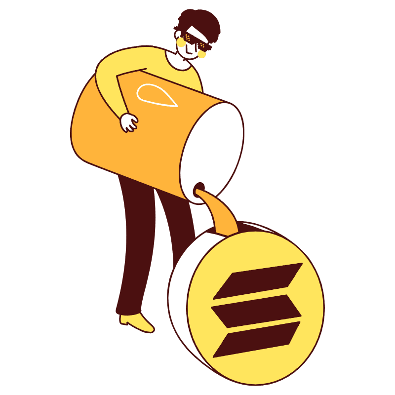 Gas Fees Altcoins Affordable Illustration from Lagos Set