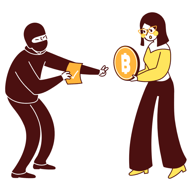 White List Someone Shady Selling Illustration from Lagos Set