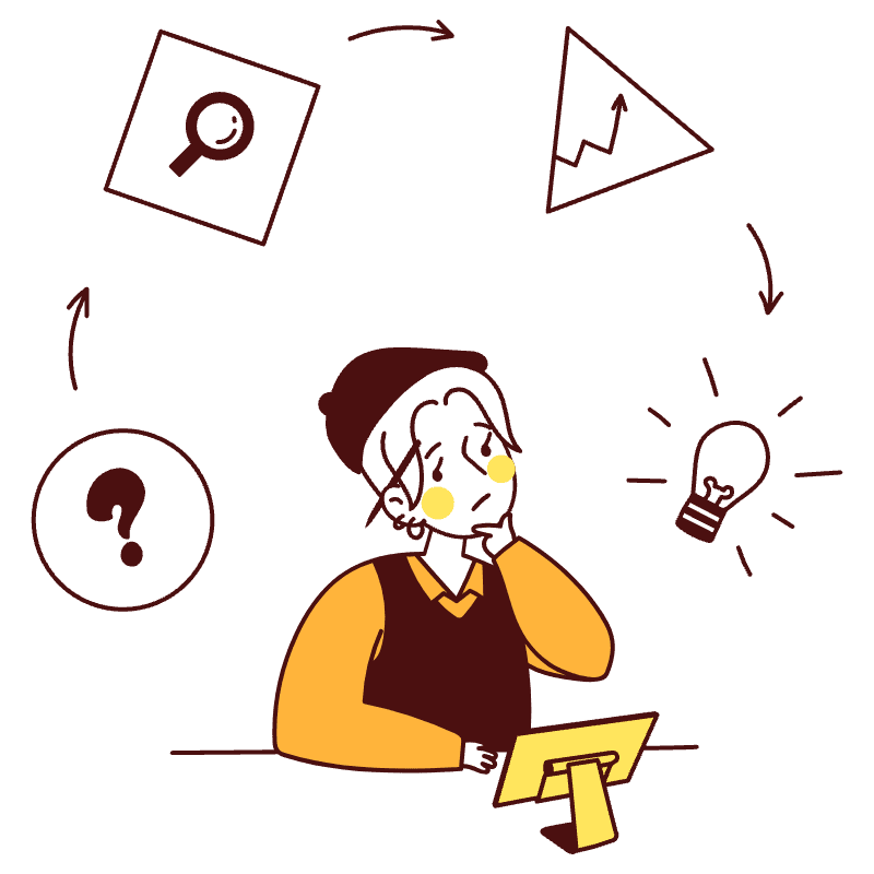 Design Thinking Illustration from Lagos Set
