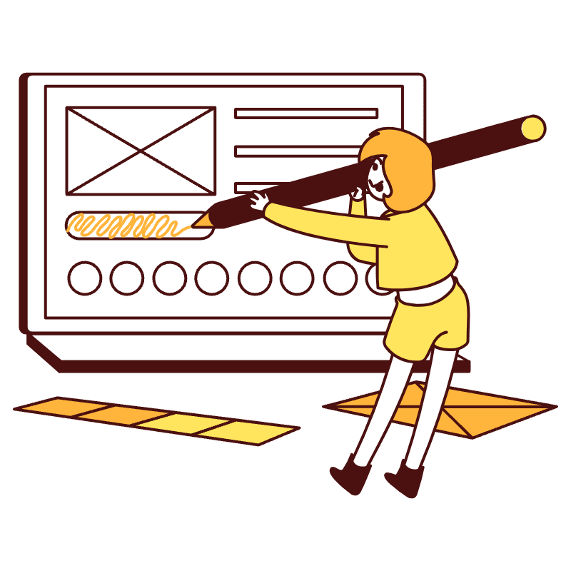 Designing A Website Illustration from Lagos Set