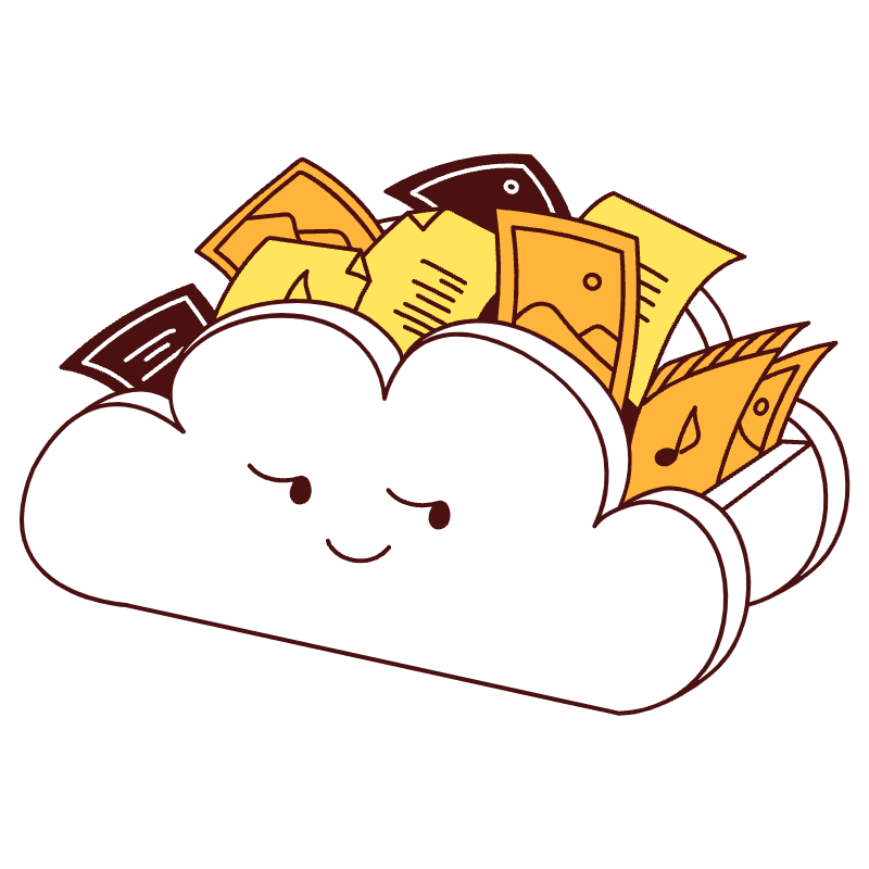 Data Cloud Illustration from Lagos Set