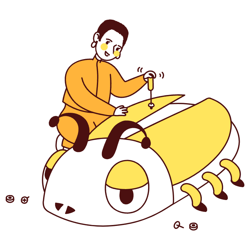 Fixing Bugs Illustration from Lagos Set