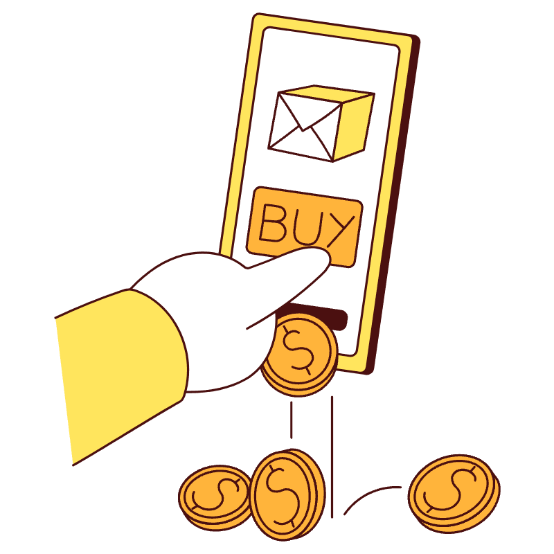 Cashback With Every Purchase Illustration from Lagos Set