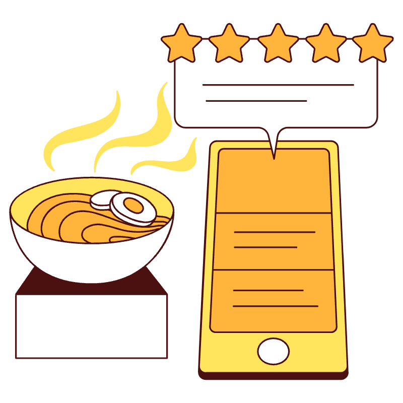 Leave A Review Illustration from Lagos Set