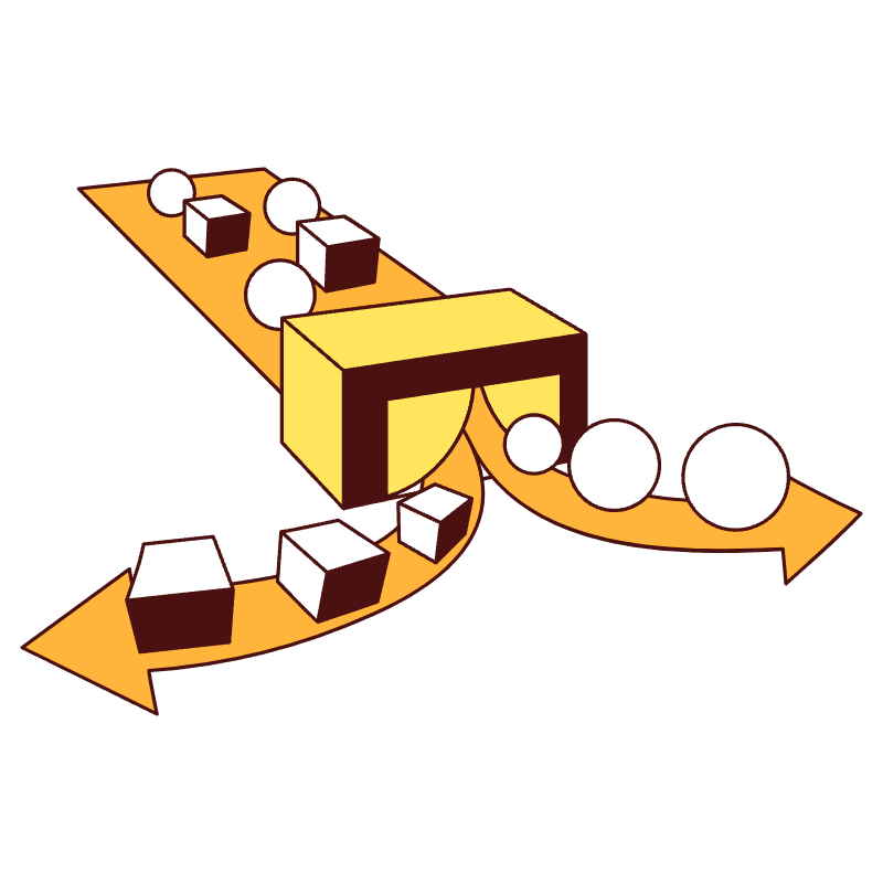 Sorting Center Illustration from Lagos Set